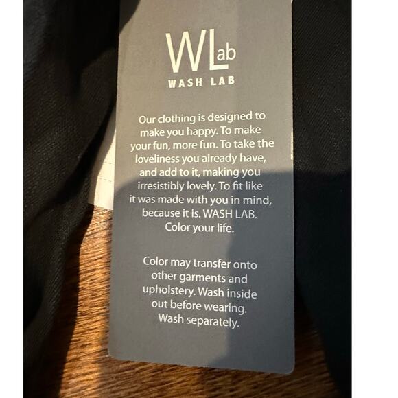 Wash Lab Women's Road Trip Split Hem Zip Up Jacket Black Size XL NWT Lightweight - Picture 9 of 12